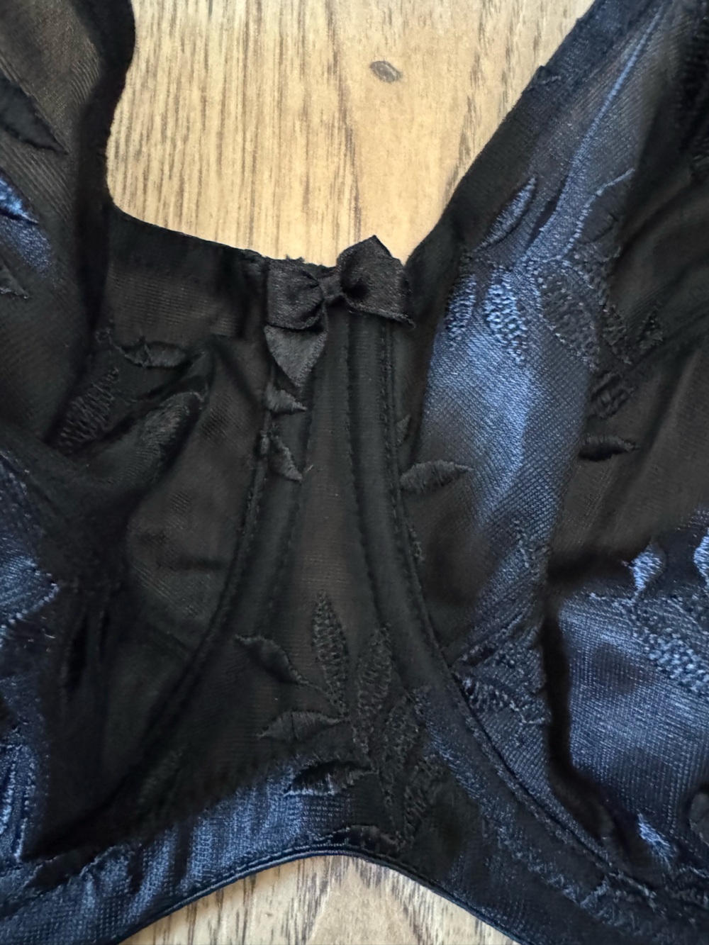 Panache Superbra Tango II Black Embroidered Underwire Bra 40DD - Picture 6 of 9